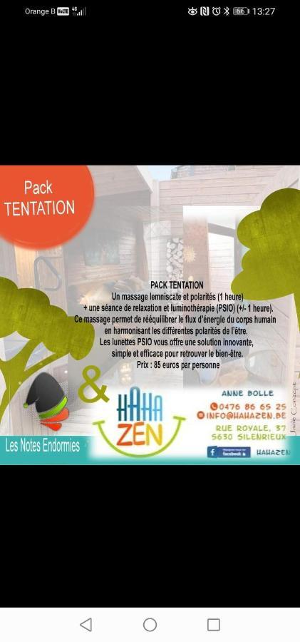 Maison D'Hote Les Notes Endormies Suite Le Refuge Walcourt Exterior foto